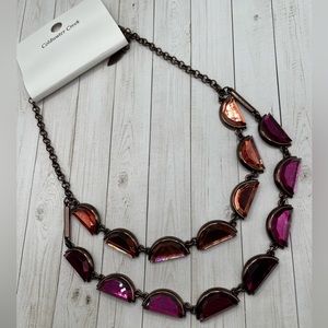 NWT Coldwater Creek Multicolored Flashy Statement Necklace